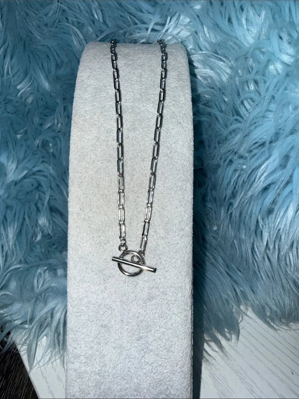 Sterling Toggle Link Necklace in Silver